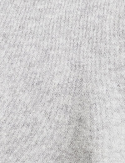 Gilet boutonné manches longues gris foncé femme
