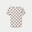 Top ajust&eacute; col rond manches courtes blanc femme