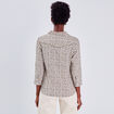 Blouse manches 3/4 vert kaki femme