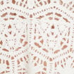 Débardeur macramé franges ecru femme