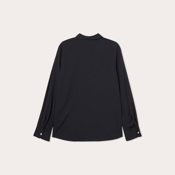 Chemise manches longues noir femme