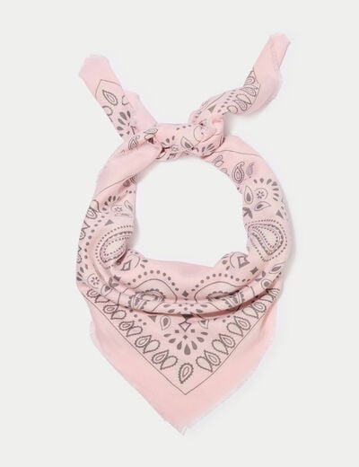 Foulard rose femme