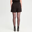 Short large taille haute noir femme