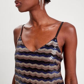 robe moulante a sequins noir femme Robe moulante à sequins noir femme