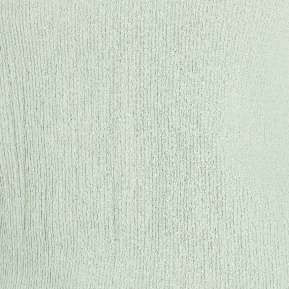 T-shirt détails ajourés vert clair femme