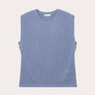 Débardeur sans manches bleu gris femme