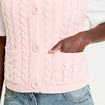 Gilet sans manches rose clair femme