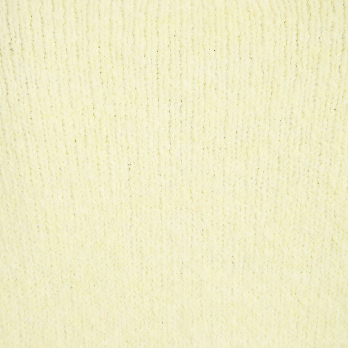 Gilet ample col rond manches longues jaune clair femme