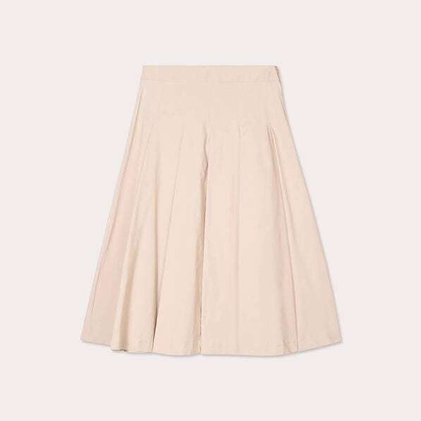 jupe evasee plissee sable femme Jupe évasée plissée sable femme
