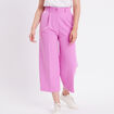 Pantalon city large violet femme