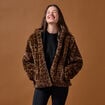 Parka r&eacute;versible &agrave; capuche noir femme