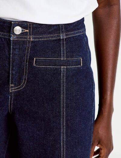 Short en jean denim brut femme