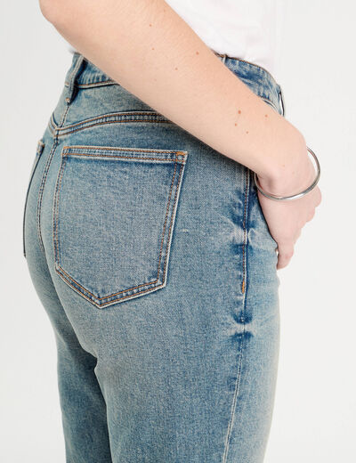 Jeans flare 7/8ème denim dirty femme