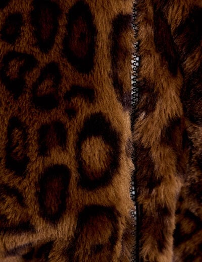 Parka r&eacute;versible &agrave; capuche noir femme