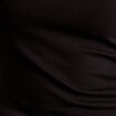 T-shirt manches longues côtelé noir femme