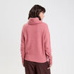 Pull avec col roul&eacute; rose femme