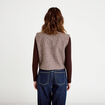 Veste sans manches effet polaire sable femme