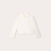Veste cintrée boutonnée ecru femme