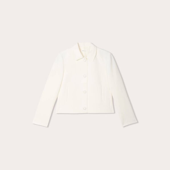 veste cintree boutonnee ecru femme Veste cintrée boutonnée ecru femme