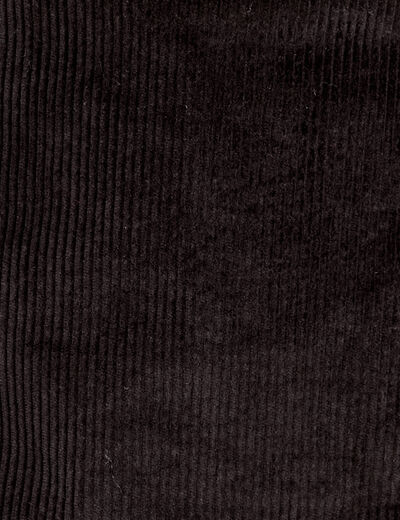 Jupe-short moulante velours noir femme