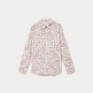Chemise droite manches longues blanc femme