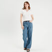 T-shirt manches courtes col polo blanc femme