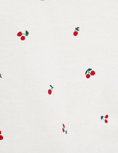 T-shirt manches courtes blanc femme