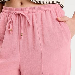 pantalon large fluide vieux rose femme Pantalon large fluide vieux rose femme