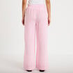 Pantalon large fluide taille standard rose femme