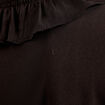 Blouse avec volants noir femme