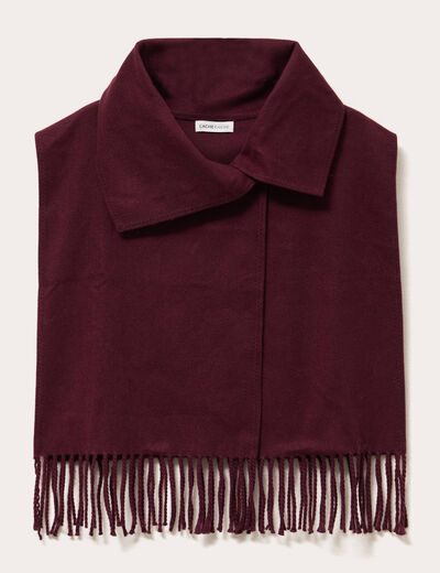 Cache-cou rouge fonc&eacute; femme
