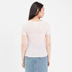 T-shirt manches courtes rose femme
