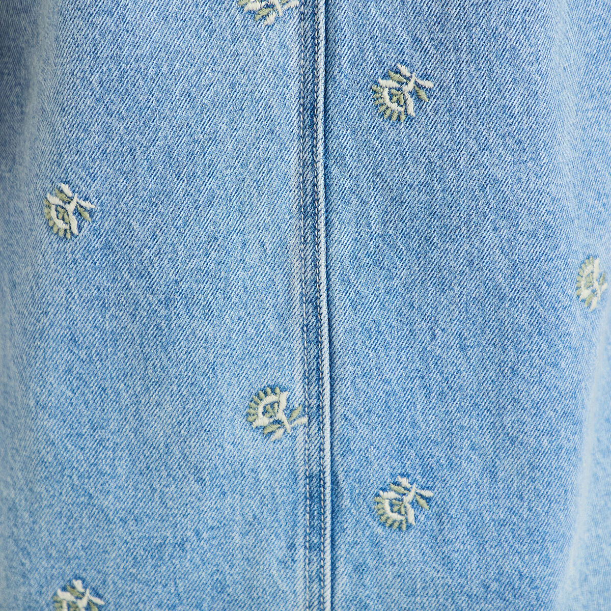 Robe courte &eacute;vas&eacute;e en jean sans manches bleu femme