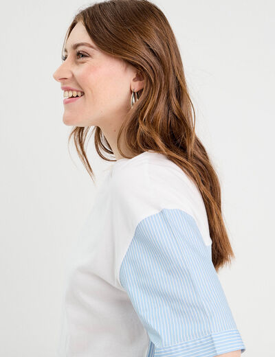 T-shirt oversize ecru femme