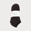 Lot de 5 paires chaussettes unies noir femme