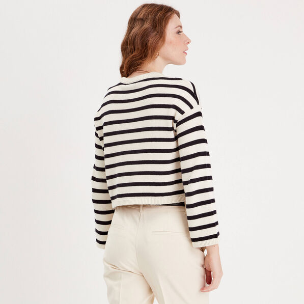 pull court manches pagodes blanc femme Pull court manches pagodes blanc femme