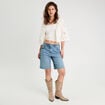 Gilet aspect crochet ecru femme