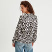 Blouse à manches longues noir femme