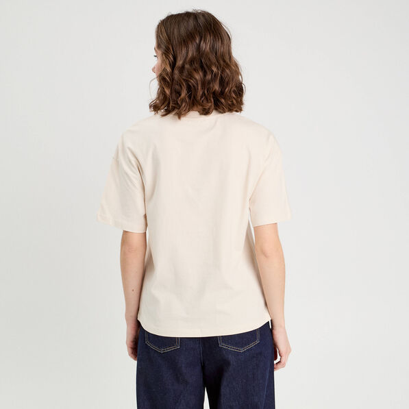 t shirt manches courtes ecru femme T-shirt manches courtes ecru femme