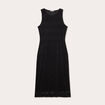 Robe midi moulante dentelle noir femme