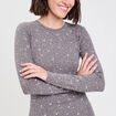 T-shirt manches longues gris foncé femme