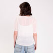 Blouse manches courtes ecru femme