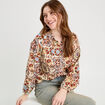 Blouse manches longues blanc femme