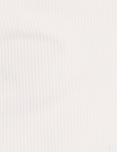 Débardeur asymétrique ecru femme