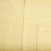 Jean wide leg taille haute jaune pastel femme