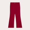 Pantalon flare rouge femme