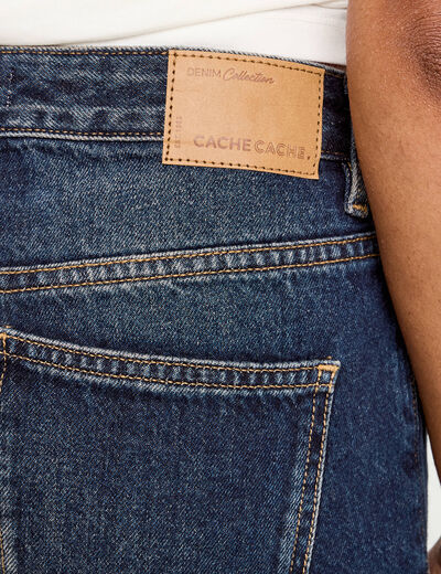 Jeans droit 5 poches denim stone femme