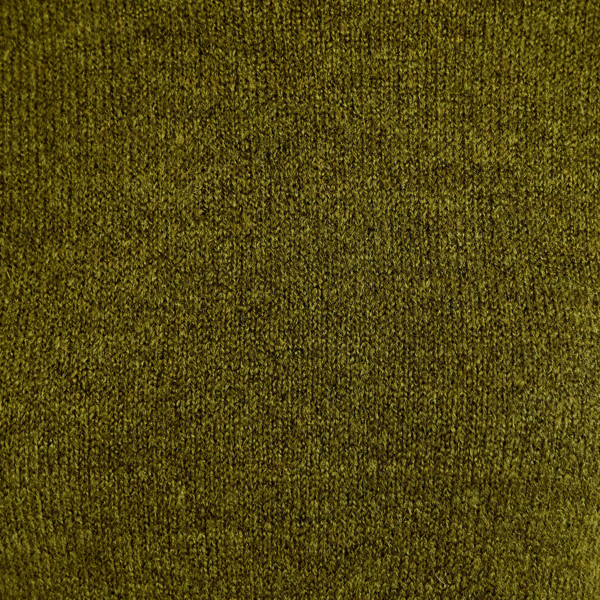 Pull col rond manches courtes vert fonc&eacute; femme