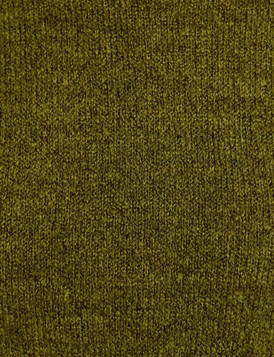 Pull col rond manches courtes vert fonc&eacute; femme