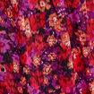 Jupe évasée volantée rose fushia femme